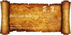 Répa Nóra névjegykártya