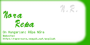 nora repa business card
