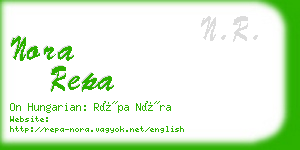 nora repa business card